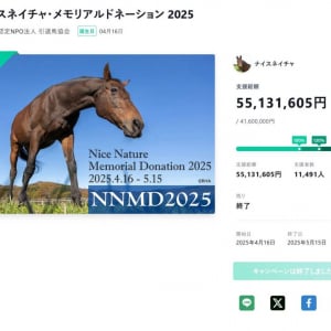 「ナイスネイチャ・メモリアルドネーション 2025」　目標金額を大きく上回る5000万円超の支援を集める
