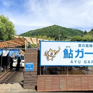 【京都府京丹波町】道の駅「和」の「鮎ガーデン」で鮎の塩焼きやつかみ取り、BBQを楽しもう！
