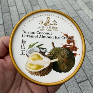 【万博グルメ】う～ん、この芳しい香り……　マレーシアパビリオンでドリアンアイスクリームを食べてみた