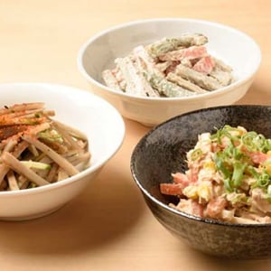 めんつゆ、マヨネーズで簡単、おいしい！ごぼうサラダレシピ