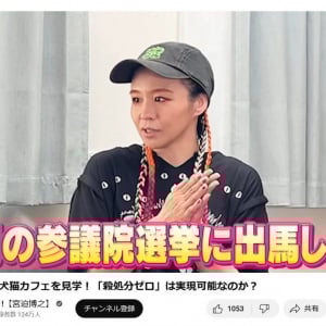 misonoさんがデヴィ夫人の「12(ワンニャン)平和党」から参院選に出馬予定だった！？ 宮迫博之さんのYouTubeチャンネルで明かす