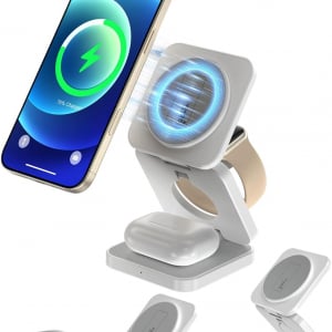 iPhone・Apple Watch・AirPodsを同時充電。Yamisanの3-in-1ワイヤレス充電器が40％オフの3,591円