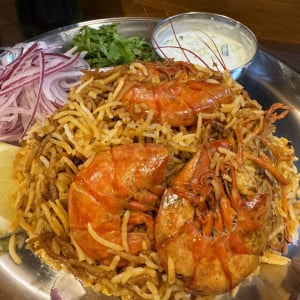 神田のジョニーのビリヤニでエビのビリヤニを食べる→ まさにご褒美