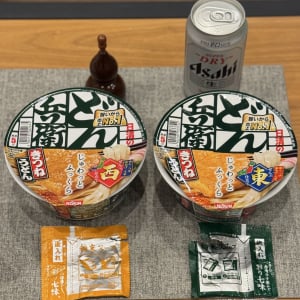 テレビ番組制作スタッフ女子・飯岡さんが「どん兵衛」の東と西の食べ比べをした結果→ 今まで気付かんかった