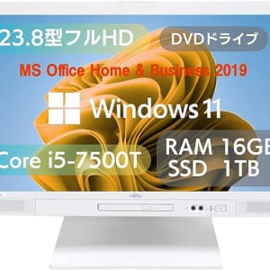 配線すっきり＆高性能、富士通の23.8型一体型PCが整備済み品でコスパ◎