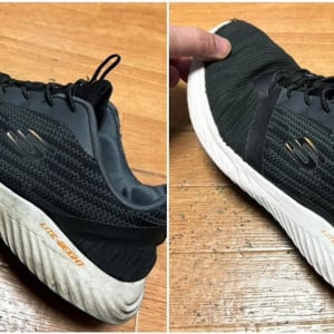 洗濯しても落ちないスニーカーの黒ずみ。ダイソーの「魔法の消しゴム」でスッキリ落ちるんです