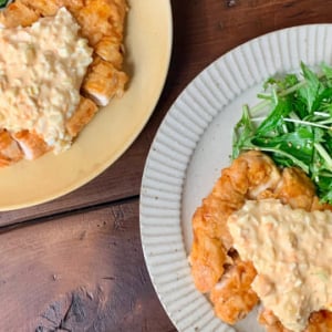 揚げないチキン南蛮レシピ！プロの黄金比タレと野菜付け合わせ