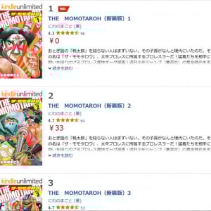 週刊少年ジャンプ黄金期の名作！にわのまこと先生の「THE　MOMOTAROH」新装版全10巻が1冊33円！第1巻はなんと無料