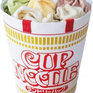 デカいカップラーメン！？と思ったらランドリーバスケットでした。Amazonで見つけたアイテムが暮らしのスパイスになった件