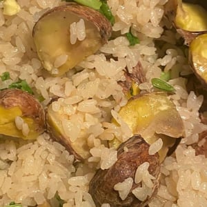 渋皮つきのやつを炊き込んでみました【こぐれひでこの｢ごはん日記｣】