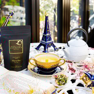 岡山・倉敷発「JAZZ＆TEA」の名曲を香りで描いた緑茶ブレンドが仏コンテストで銅賞に