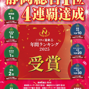 【静岡県三島市】ゆうだい温泉4年連続県内1位！顧客参加型「応援総選挙」で進化を加速
