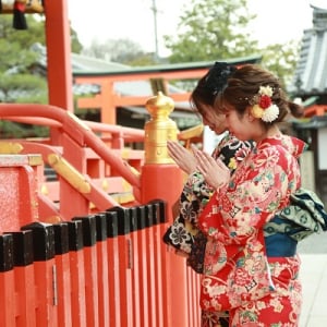 【京都府京都市】銭洗弁天で清めた縁起の良い五円玉を三が日限定でレンタル着物岡本がプレゼント！
