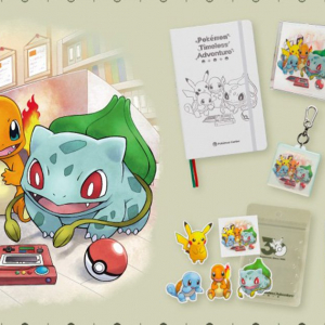 ポケモン30周年最初のテーマ「はじまる」のイラストを使用したグッズが登場！赤・緑のポケモンずかんをイメージしたノートなどラインナップ