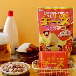 「3種の背徳ミックスナッツ チーズ明太マヨ味」発売！お酒のおつまみにおすすめ