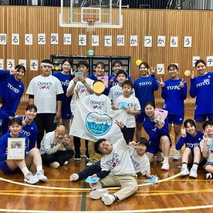 Ocean’s LoveがTOTO茅ヶ崎女子バスケ部の協力でバスケ教室を開催！9名の子どもが参加