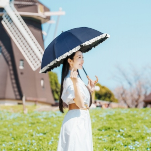 立体フリルと100％遮光生地を店頭で体感、「芦屋ロサブラン」が限定でPOP-UPを開催
