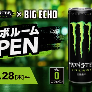 ビッグエコーに「モンスターエナジー」コラボルームが3都市限定で5月28日から登場！ゲーミングキーチェーンのプレゼントも