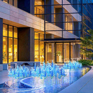 東京 大手町 三井物産ビル Otemachi One ART BREAK「Otemachi One みなも花灯り」6/8～7/31 開催 フローリスト越智康貴による花と光の幻想的な空間に酔いしれて