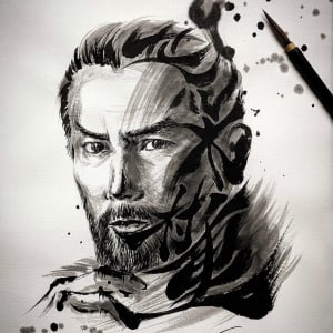 人気のデザイン書道家・文字郎さん作成！　映画『黒牢城』の“文字絵”がカッコいい