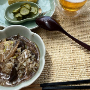 雑炊がめちゃうまい！！なんじゃこれ？ってほどにうまい。【こぐれひでこの｢ごはん日記｣】