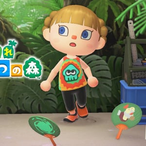 あつ森で「スプラトゥーン レイダース」のコラボマイデザインが配布開始！イカのタンクトップ、コジャケのうちわが手に入る