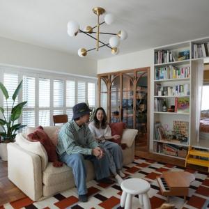 『海外みたいにセンスのある部屋のつくり方』著者、2度目の自宅マンションリノベ。本棚の奥にベッドルームなど工夫が凝縮！家族と”育てていく”心地よい空間　リノベーション設計士・早さん