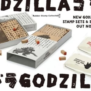 「押せるゴジラ」！ゴジラをテーマにした新作ゴム印と専用スタンプ台が新登場