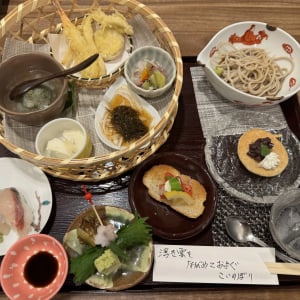 【山口グルメ】下関市の創作料理屋さん『創作ランチと手打ちそば さくら庵』｜10食限定のさくらランチ