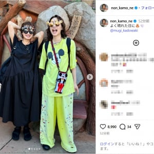 のん、門脇麦とディズニー満喫の2ショット公開！「二人とも可愛い」「ディズニーコーデ全力で良き」と反響