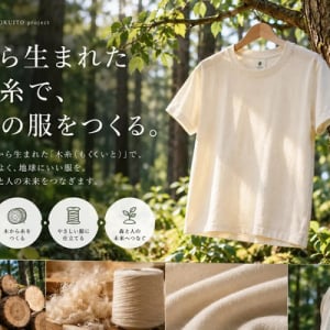 新素材「木糸」を活用し、“木を纏う”という新たな選択肢を提案！クラファン実施中
