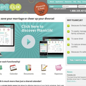 離婚した家庭、忙しい家族がスケジュールや情報を共有するためのツール「Planiclik」