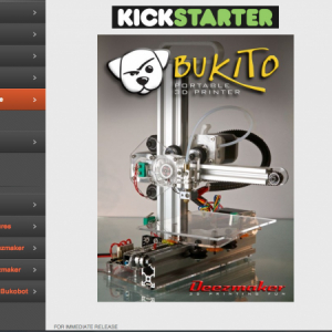 持ち運び可能な小型3Dプリンター「Bukito」登場、重さわずか2キロ