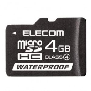 エレコム、水に濡れても安心な“防水仕様”のmicroSDHCカード発売へ