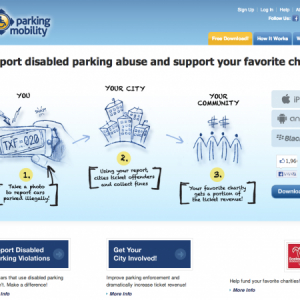 身障者用駐車スペースの違法占領を通報するアプリ「Parking Mobility」