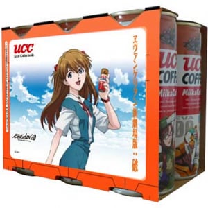 『破』の大ヒットを記念して『UCC COFFEE ミルク＆コーヒーヱヴァンゲリヲン缶250g大ヒット記念6缶パック』発売