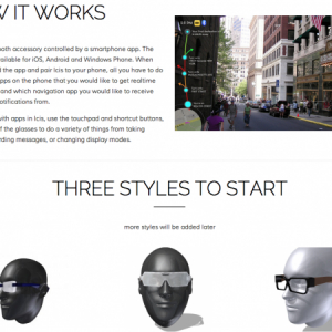 度付きレンズにも対応するコンピューター搭載眼鏡「ICIS」　Google Glassの強力なライバルに!?