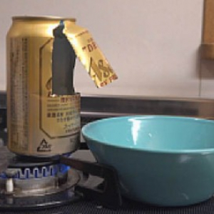 【グルメ動画】ビールの空き缶でポップコーンを作ってみた