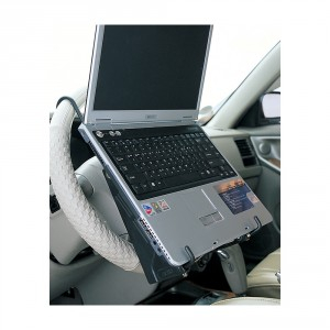 運転席でのパソコン作業に便利な『車載用ノートパソコンスタンド』