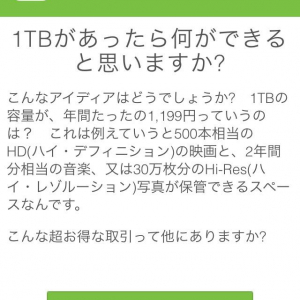 オンラインストレージ『Bitcasa』が1TBを年間1199円と告知 → 「ごめん11900円だった」