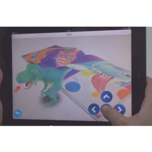 キャラと追いかけっこ！世界初の本格タブレット型絵本　AR（拡張現実）技術を採用