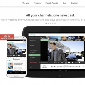 海外ニュースサイトの動画を閲覧できる「Watchup」からAndroid携帯用アプリ