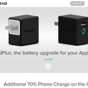 【iPhoneユーザー向け】充電器と外付けバッテリーが合体した「NomadPlus」