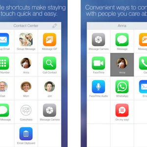 新感覚！複数のアプリが1タップで使えるショートカットアプリ「Contact Center 」