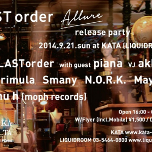LASTorder 2ndアルバム『Allure』のレコ発イベントをKATAで開催