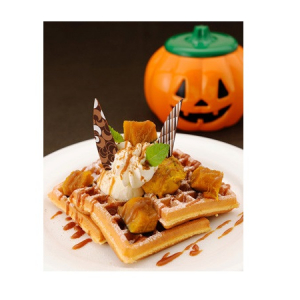 摘みたて紅茶と焼きたてアメリカンワッフルの店に、ハロウィン限定ワッフルが登場！