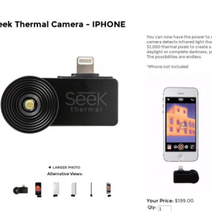 スマホが赤外線カメラに！特殊レンズ「Seek Thermal」、手頃な価格で登場