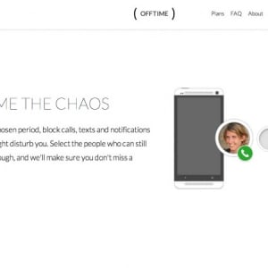 コールやメールの受信相手を一時的に制限できるアプリ「Offtime」