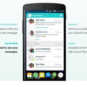 【Androidユーザー向け】メッセージを一括管理できる「Snowball」が便利そう