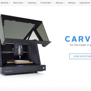 表札や回路基板が彫れる家庭用サイズの3Dプリンター「Carvey」